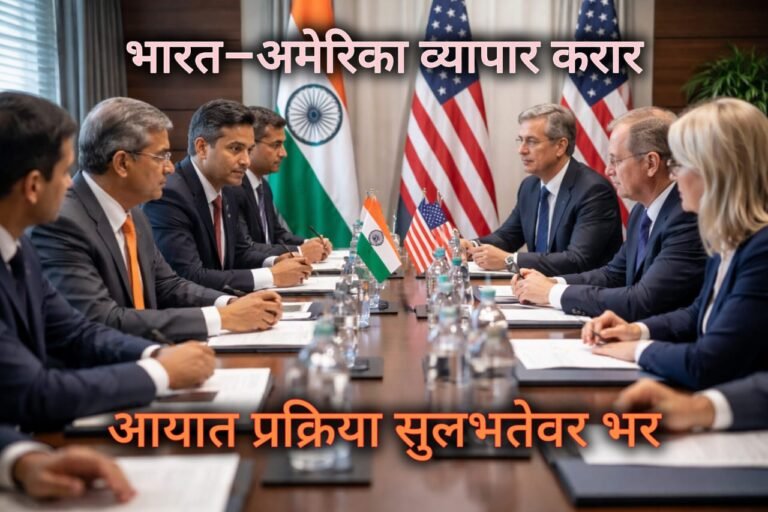 भारत आयात प्रक्रिया सुधारणा अमेरिका व्यापार करार